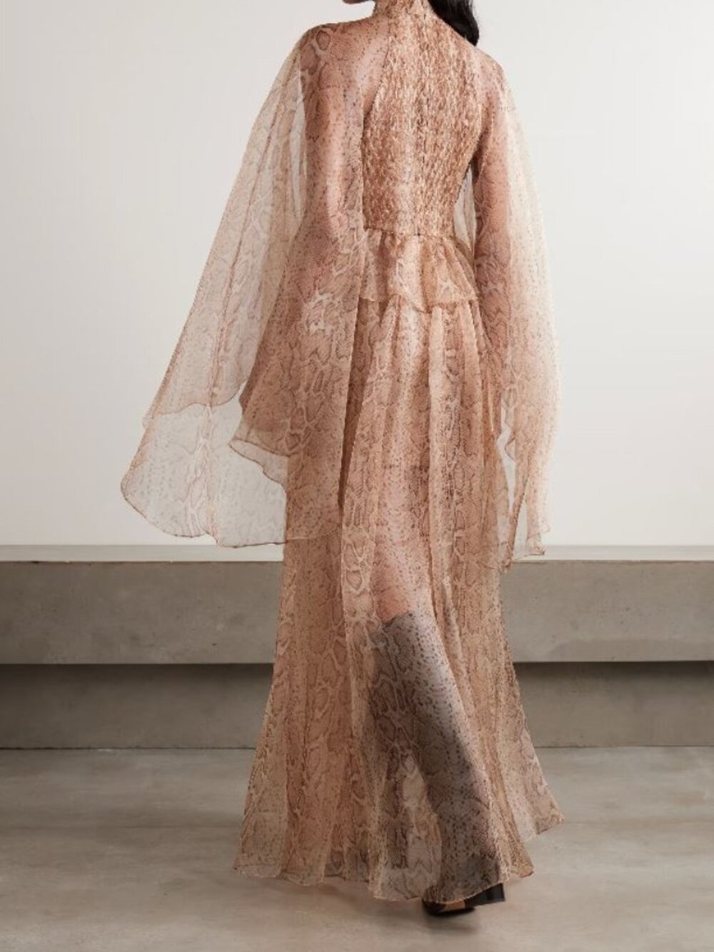 ZIMMERMANN Memento ruffled leopard-print silk-organza maxi dress Size 3 NWT - Picture 3 of 4